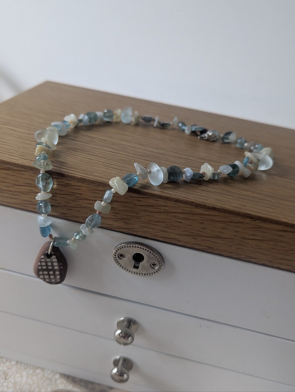 Handmade Sea Polished Ceramic Necklace